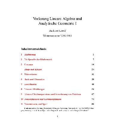 خرید و دانلود نسخه کامل کتاب Lineare Algebra I 001