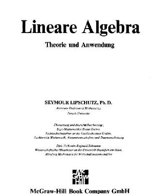 خرید و دانلود نسخه کامل کتاب Lineare Algebra