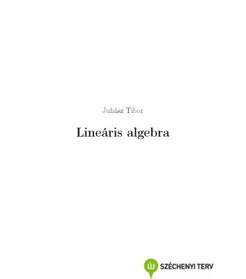 خرید و دانلود نسخه کامل کتاب Lineáris algebra