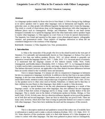 خرید و دانلود نسخه کامل کتاب Linguistic Loss of Li Niha in Its Contacts with Other Languages