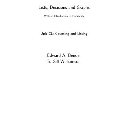 خرید و دانلود نسخه کامل کتاب Lists, Decisions and Graphs