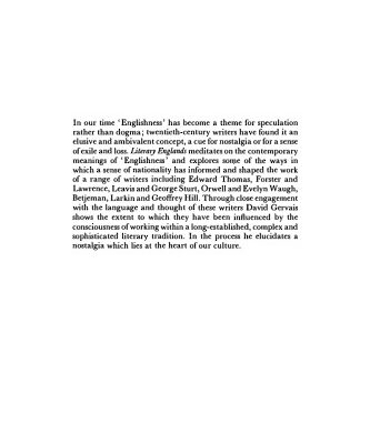 خرید و دانلود نسخه کامل کتاب Literary Englands: Versions of ‘Englishness’ in Modern Writing