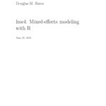 خرید و دانلود نسخه کامل کتاب lme4: Mixed-eﬀects modeling with R