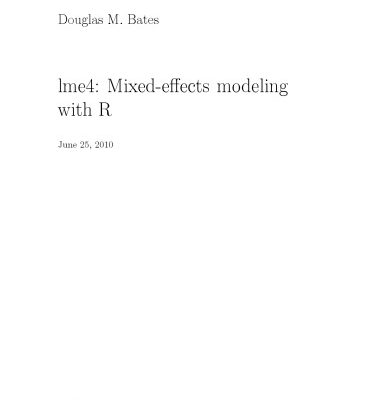 خرید و دانلود نسخه کامل کتاب lme4: Mixed-effects modeling with R