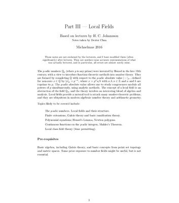 خرید و دانلود نسخه کامل کتاب Local Fields
