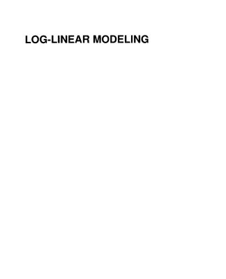 خرید و دانلود نسخه کامل کتاب Log-Linear Modeling: Concepts, Interpretation, and Application