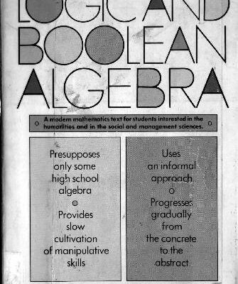 خرید و دانلود نسخه کامل کتاب Logic and Boolean Algebra