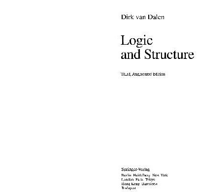 خرید و دانلود نسخه کامل کتاب Logic and Structure