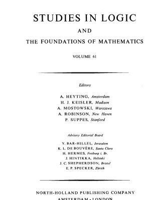 خرید و دانلود نسخه کامل کتاب Logic Colloquium ’69