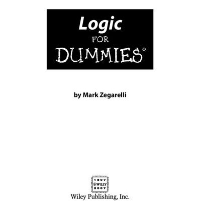 خرید و دانلود نسخه کامل کتاب Logic For Dummies