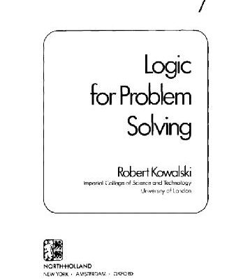 خرید و دانلود نسخه کامل کتاب Logic for problem solving