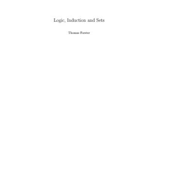 خرید و دانلود نسخه کامل کتاب Logic, Induction and Sets