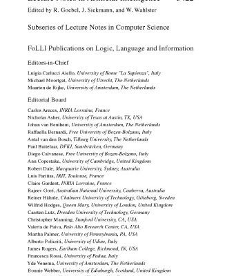 خرید و دانلود نسخه کامل کتاب Logic, Language, and Computation: 7th International Tbilisi Symposium on Logic, Language, and Computation, TbiLLC 2007, Tbilisi, Georgia, October 1-5, 2007. Revised Selected Papers