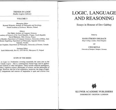 خرید و دانلود نسخه کامل کتاب Logic, Language and Reasoning: Essays in Honour of Dov Gabbay