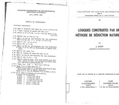 خرید و دانلود نسخه کامل کتاب Logiques Construites Par Une Methode de Deduction Naturelle