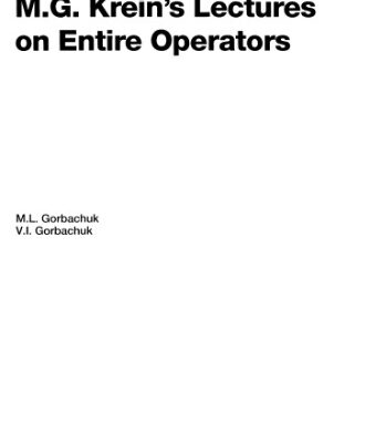 خرید و دانلود نسخه کامل کتاب M.G. Krein’s lectures on entire operators