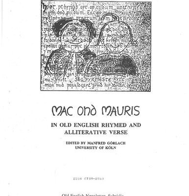 خرید و دانلود نسخه کامل کتاب Mac ond Mauris in Old English Rhymed and Alliterative Verse