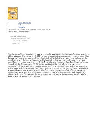 خرید و دانلود نسخه کامل کتاب Macromedia Dreamweaver MX 2004 Hands-On Training_68b47c166af17.jpeg خرید و دانلود نسخه کامل کتاب Macromedia Dreamweaver MX 2004 Hands-On Training