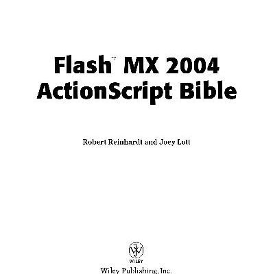 خرید و دانلود نسخه کامل کتاب Macromedia Flash MX 2004 ActionScript Bible