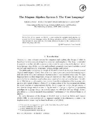 خرید و دانلود نسخه کامل کتاب Magma algebra system I. User language