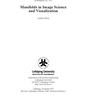 خرید و دانلود نسخه کامل کتاب Manifolds in image science and visualization