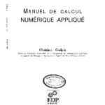 خرید و دانلود نسخه کامل کتاب Manuel du calcul numerique applique