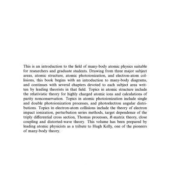 خرید و دانلود نسخه کامل کتاب Many-Body Atomic Physics