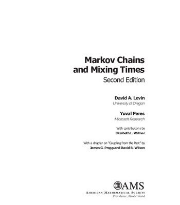 خرید و دانلود نسخه کامل کتاب Markov Chains and Mixing Times