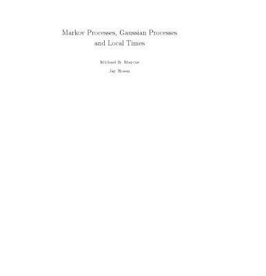 خرید و دانلود نسخه کامل کتاب Markov processes, Gaussian processes and local times