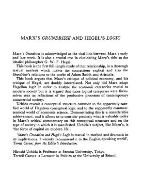 خرید و دانلود نسخه کامل کتاب Marx’s Grundrisse and Hegel’s Logic