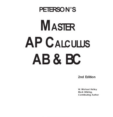 خرید و دانلود نسخه کامل کتاب Master the AP Calculus AB & BC (Peterson’s Ap Calculus Ab & Bc)