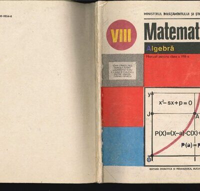 خرید و دانلود نسخه کامل کتاب Matematică. Algebră. Manual pentru clasa a VIII-a