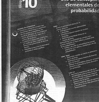 خرید و دانلود نسخه کامل کتاب Matemáticas II. Cap 10 Probabilidad