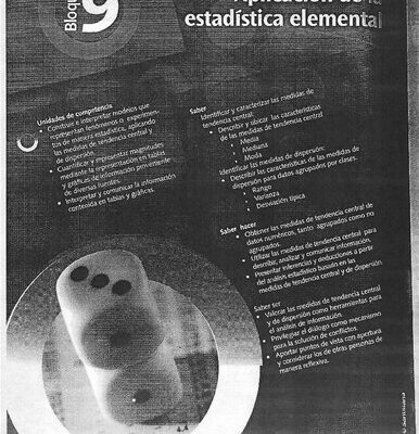 خرید و دانلود نسخه کامل کتاب Matemáticas II. Cap 9 Estadística