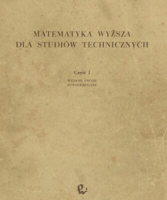 خرید و دانلود نسخه کامل کتاب Matematyka wyższa dla studentów technicznych