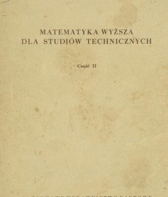 خرید و دانلود نسخه کامل کتاب Matematyka wyższa dla studentów technicznych