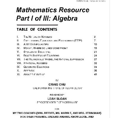 خرید و دانلود نسخه کامل کتاب Math Resource. Algebra