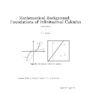 خرید و دانلود نسخه کامل کتاب Mathematical Background Foundations of Infinitesimal Calculus