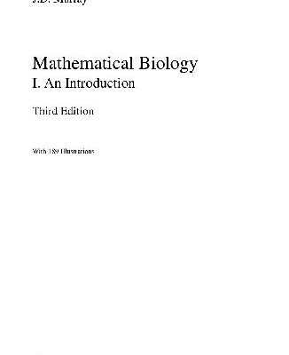 خرید و دانلود نسخه کامل کتاب Mathematical Biology An Introduction
