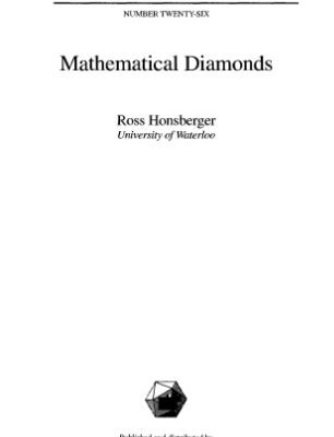 خرید و دانلود نسخه کامل کتاب Mathematical diamonds