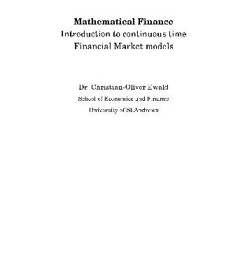 خرید و دانلود نسخه کامل کتاب Mathematical finance: continuous time
