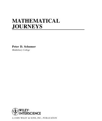 خرید و دانلود نسخه کامل کتاب Mathematical journeys