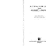 خرید و دانلود نسخه کامل کتاب Mathematical Logic and Hilbert’s ε-Symbol