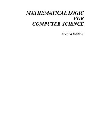 خرید و دانلود نسخه کامل کتاب Mathematical Logic For Computer Science