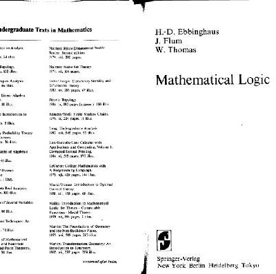 خرید و دانلود نسخه کامل کتاب Mathematical Logic