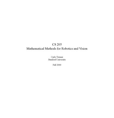 خرید و دانلود نسخه کامل کتاب Mathematical methods for robotics and vision