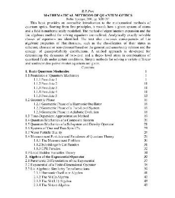 خرید و دانلود نسخه کامل کتاب Mathematical methods of quantum optics