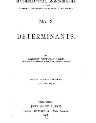 خرید و دانلود نسخه کامل کتاب Mathematical Monographs No. 3. Determinants