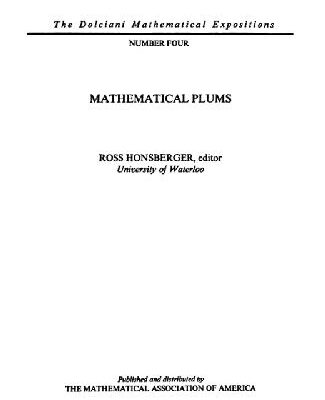 خرید و دانلود نسخه کامل کتاب Mathematical Plums
