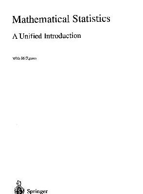 خرید و دانلود نسخه کامل کتاب Mathematical Statistics – A Unified Introduction